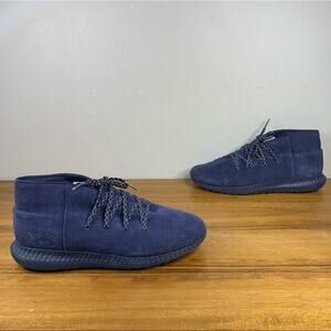 Under Armour UA Mens Veloce Blue Suede Sneaker Size 11